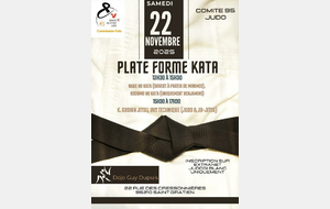 Plateforme Kata : Nage no kata, Kodomo na kata, Goshin jitsu, UV2