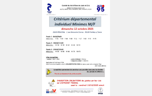 Critérium départemental individuel minimes M &amp; F