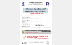 Critérium départemental individuel cadets-cadetts