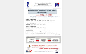 Coupe individuel du Val d'Oise minimes