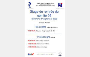 Stage de rentrée du comité du 95