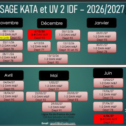 Passage Kata, UV2 et Shiaï IDF