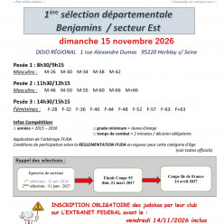 Sélection 1 benjamins : Secteur est