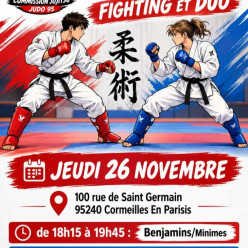 Entraînement Jujitsu Fighting , arbitrage et Duo